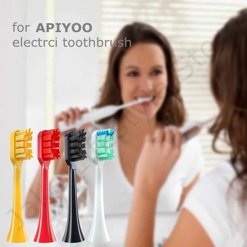 Wysokiej jakości wymienne końcówki do szczoteczki do Apiyoo A7/P7/Pikachu SUP/MOLE końcówki do elektrycznych szczoteczek do zębów z pojedynczy pakiet