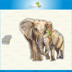 Elephant family wykrojniki nowy 2020 metalowa forma wykrojniki papier do scrapbookingu wykrojniki wykrojniki wykrojniki