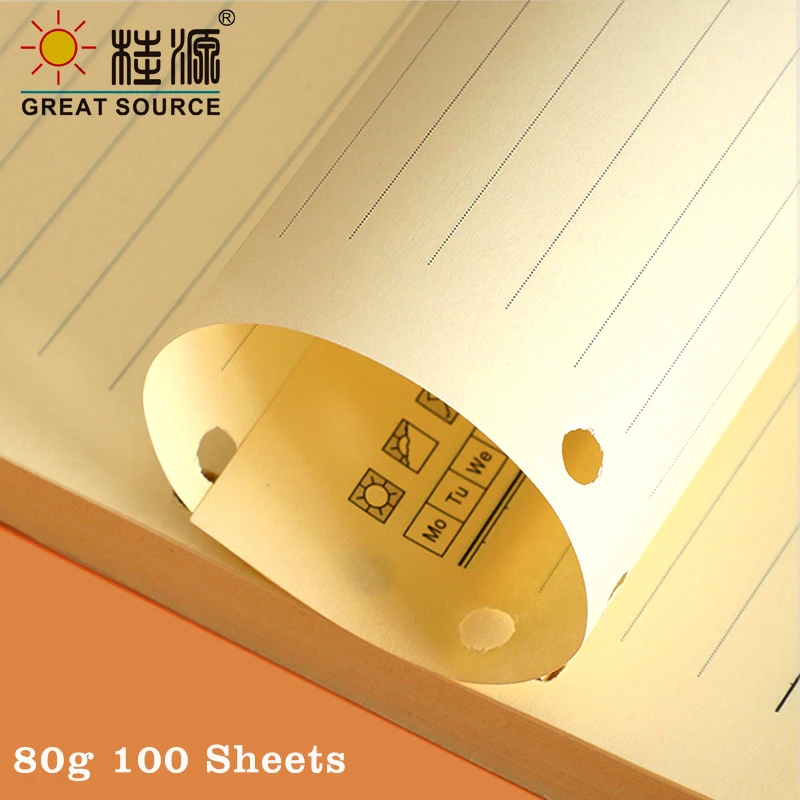 MQQ Filofax B5 Loose Leaf Notebook 9 Ring Binder Refill Paper Journal Refillable Folder Paper Kraft Notebook Paper Dotted （2PCS）