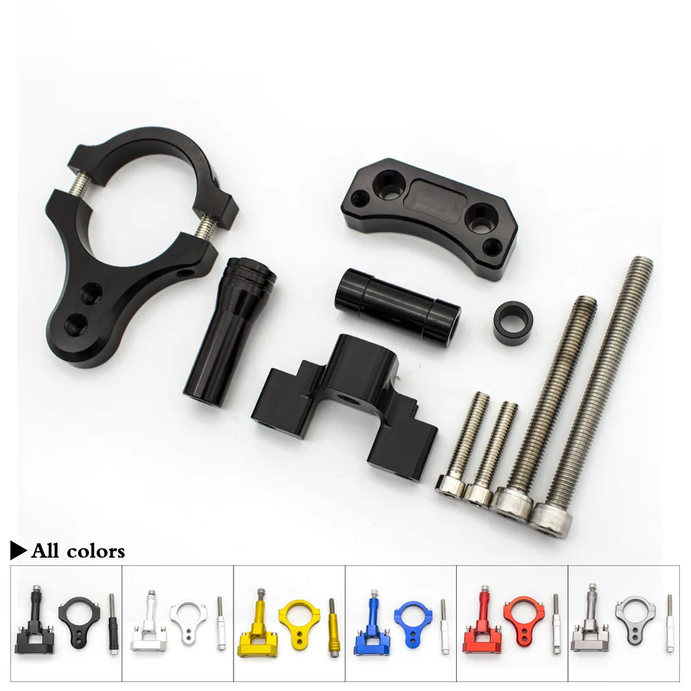 CNC Aluminum Motorcycle Steering Damper For Yamaha YZF R3 R25 2019-2022 Stabilize Bracket Mounting Kit