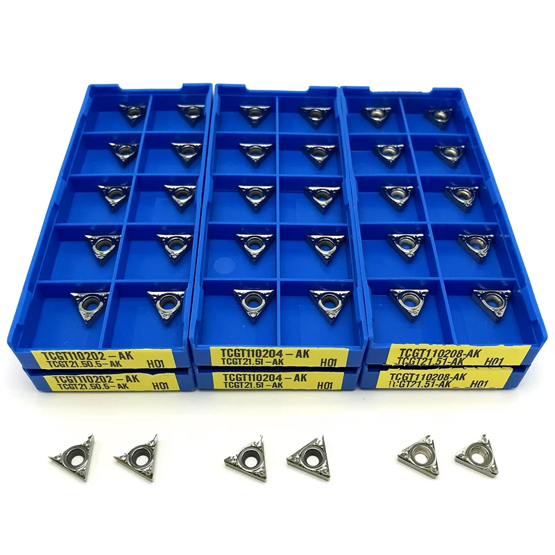 TCGT110202 TCGT110204 TCGT110208 AK H01Aluminum Cutting Tool Internal Turning Tool CNC Aluminum Copper Tool Turning Insert