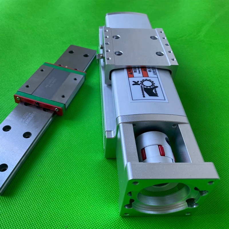 Imagem -02 - Totalmente Fechado Linear Guia Trilho Slide Tabela Bola Parafuso Slide Module Tabela de Slide nc Elétrica 75 Wide