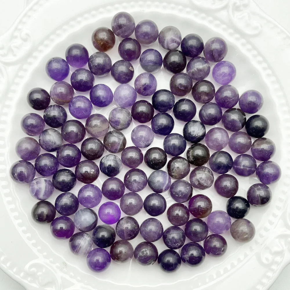 

fashion amethysts natural stone round Ball Bead 10mm deviation No hole charms beads For Jewelry Making 50pcs/lot free shipping