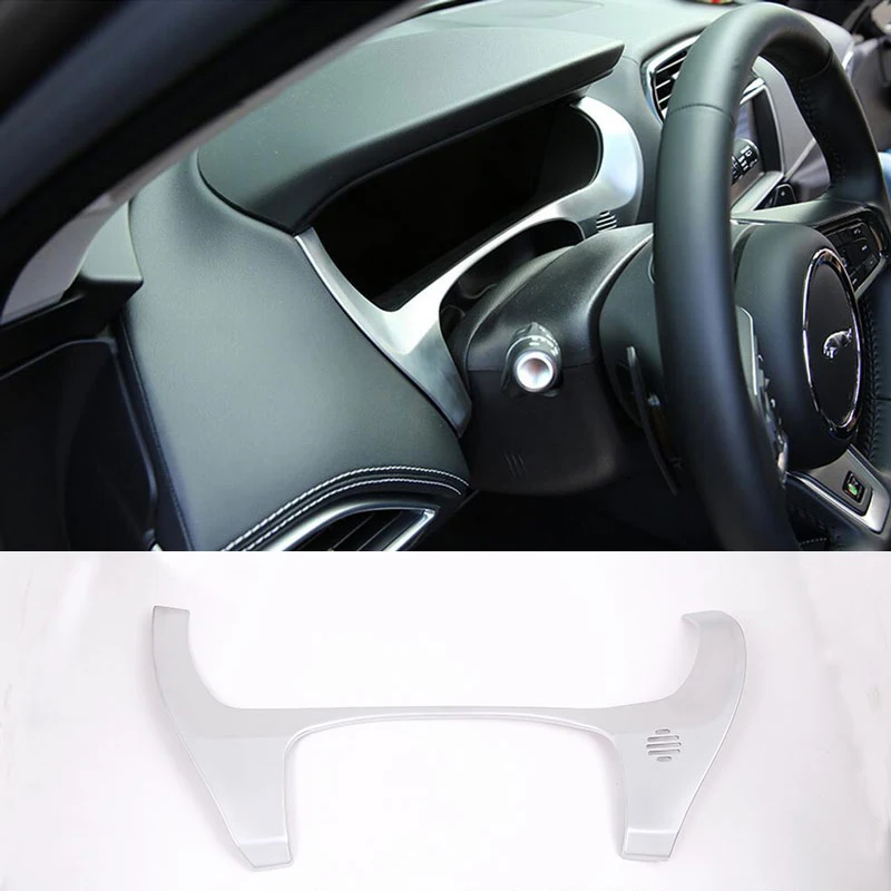 

Для Jaguar F-Pace подходит для Jaguar XF 2015-2019 приборной панели автомобиля украшение для рамки накладка абс авто Стайлинг хром серебряные аксессуары для автомобильного интерьера