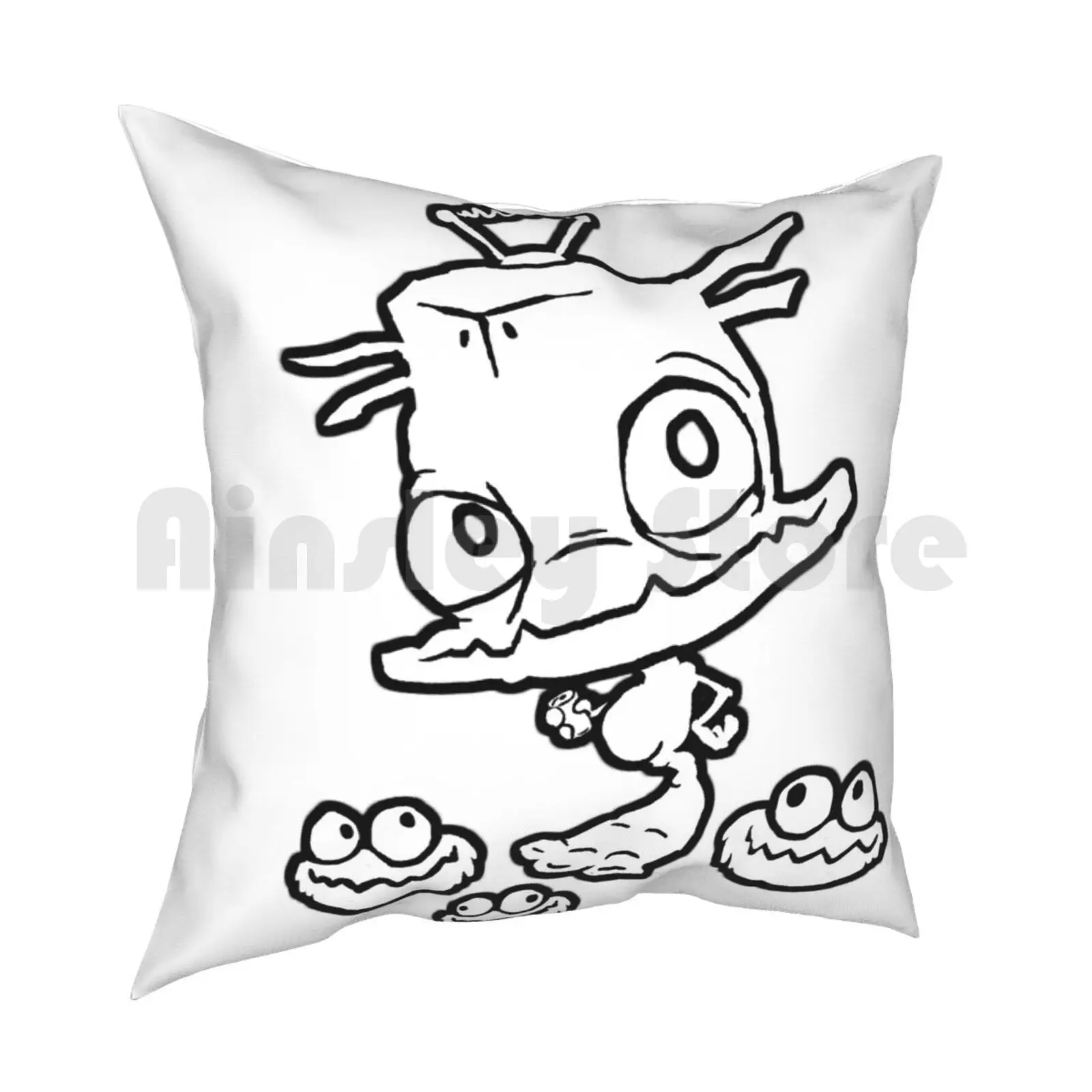 Munch N' Friends Tee Pillow Case Printed Home Soft DIY Pillow cover Munch Abe Oddworld Munchs Oddysee Abes Oddysee Abes