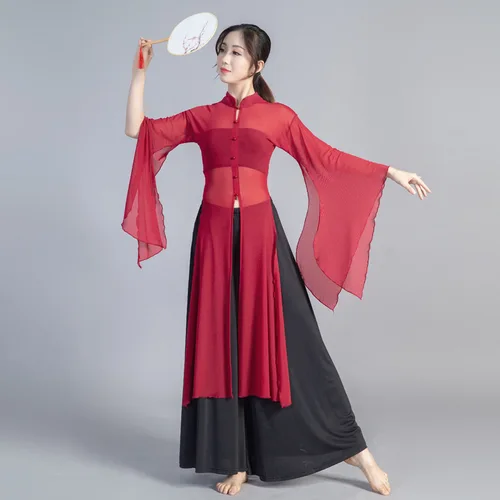 Imagen 1 del producto Vestido de danza del vientre Oriental Vintage, Cheongsam chino, uniforme Hanfu clásico, ropa, disfraz de actuación femenina