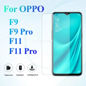 Kaca Pelindung untuk Oppo F9 F11 Pro Pelindung Layar Kaca Tempered F 9 11 Film F9pro F11pro 9H Kaca Pelindung Penutup Oppoo 8 penjualan terbaik penggantian layar oppo f9 - №