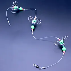 AS 1 Set Squid Jig Glow Hooks 48g Pesca Luminous Leurre Baits 8 Needles Cuttlefish Fishing Lure Hook Bait Fishhook
