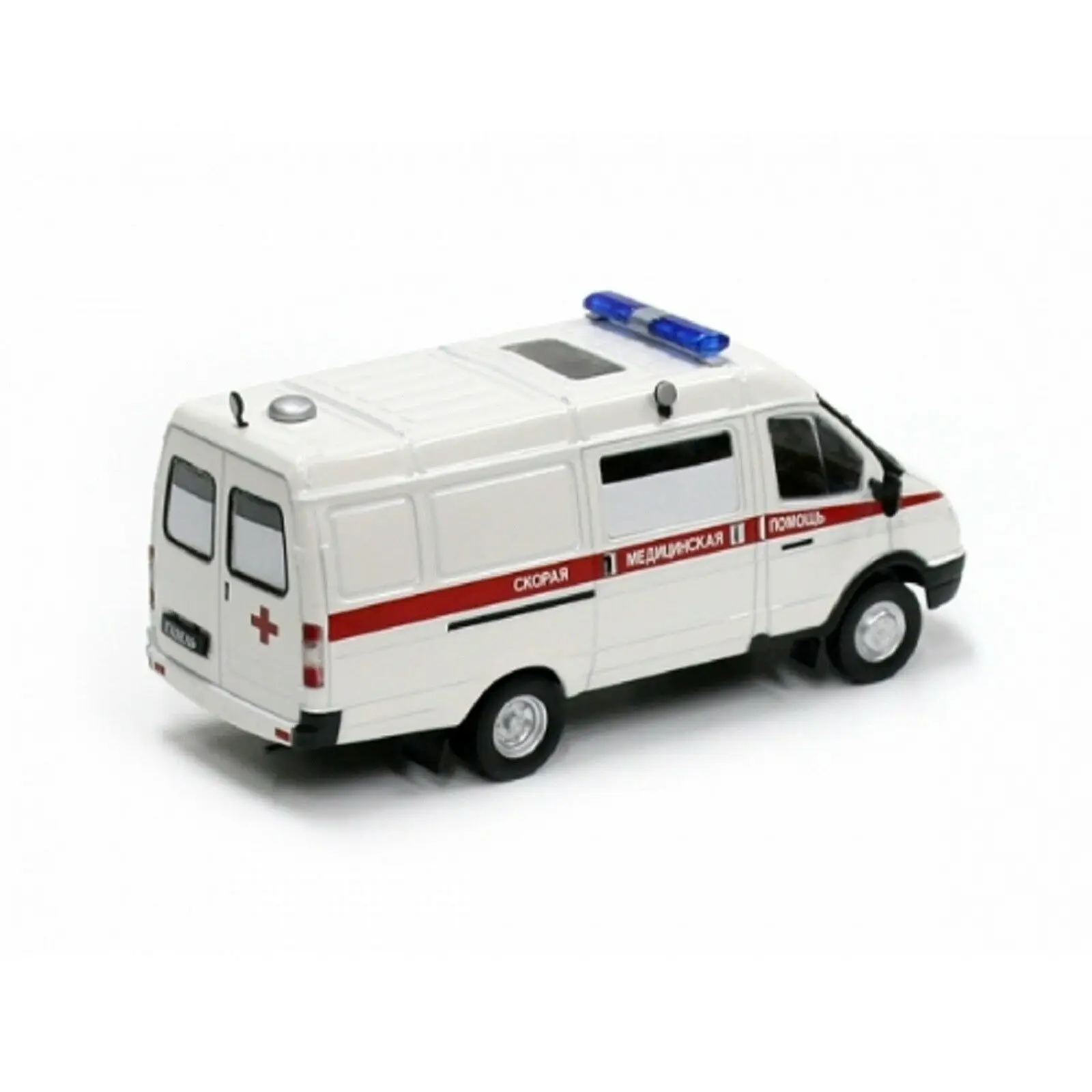 NEW DeAGOSTINI Scale model 1/43 GAZ 32214 Gazel Ambulance Bus USSR Car diecast car for collection gift