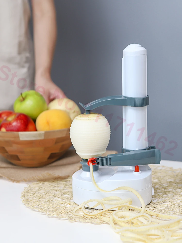 Electric Peeler Fruit Potato Peeling Machine Automatic Spiral Apple Peeler Vegetable Cutter Paring Tool