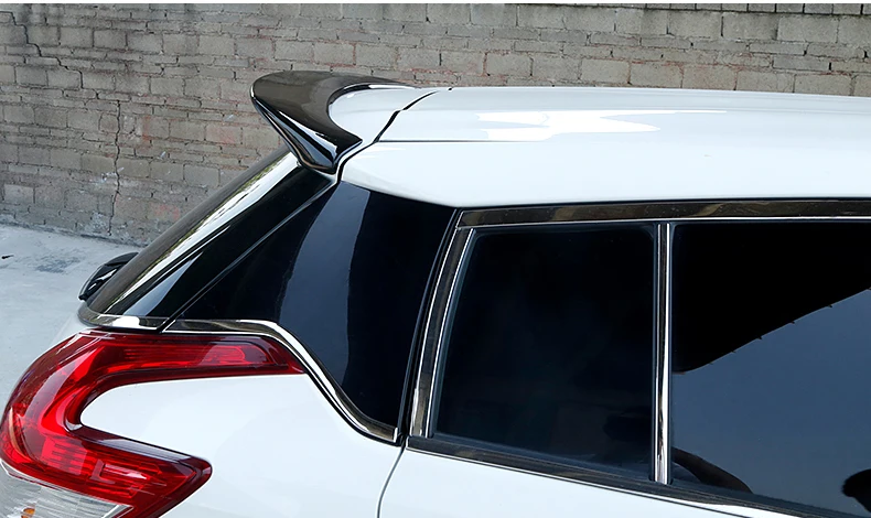 For Toyota Yaris YarisL Spoiler ABS Material Car Rear Wing Primer Color Rear Spoiler For Toyota Yaris L Spoiler 2014-2017