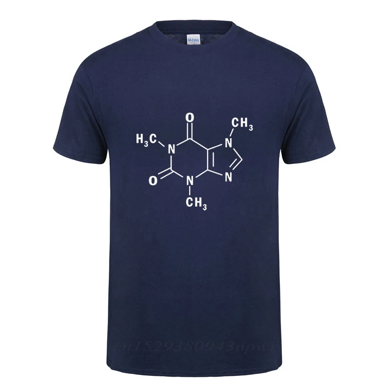 Molecular Formula Science Chemistry T-shirt Men Summer Short Sleeve Cotton T Shirt 2024 New Tshirts Men