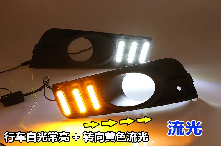 2 Stuks Led Voor Chevrolet Cruze 2009 2010 2011 2012 2013 2014 Drl Dagrijverlichting Daglicht Met Richtingaanwijzer lamp