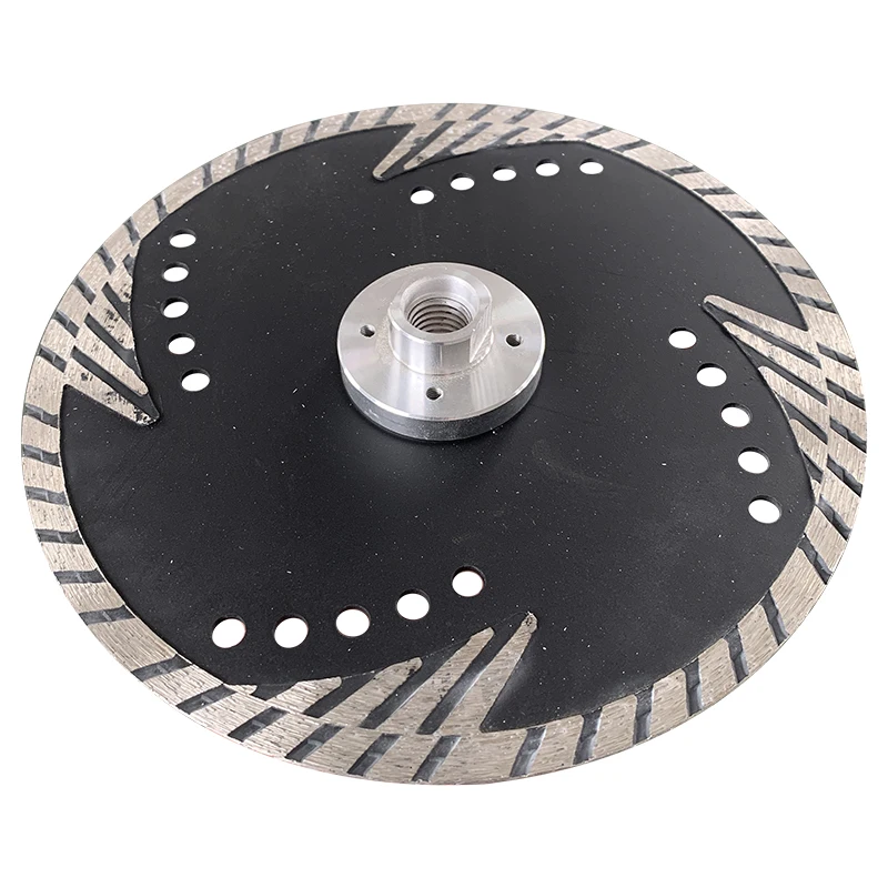 Lâmina de serra turbo de diamante, 180x7x22.23mm, para tijolos, granito, mármore e concreto. corte molhado! Corte universal.