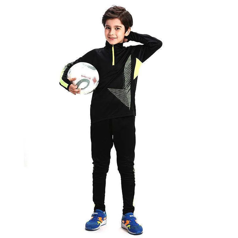 

Boy Girl Spring Autumn Running Sweatshirt + Sweatpants Children Kid Basketball Football Sets Sport Suit Tracksuits Jersey Kit 01