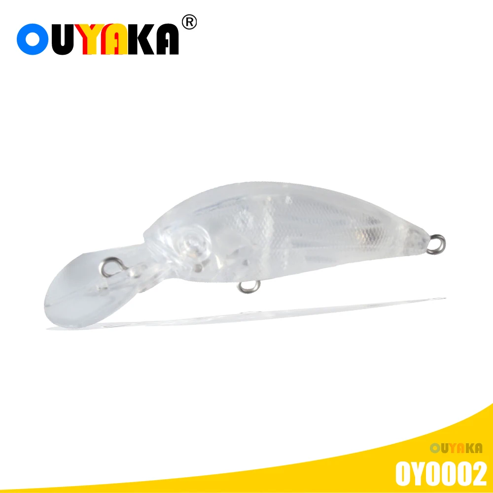 Blank Unpainted Lure Crankbait Isca Artificial 3.4g 59mm Sea Fishing Accessories ABS Diy Floating Kit Pesca Wobblers Carp Leurre