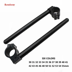 Motorcycle CNC Clip On Regular Handlebars 30 31 32 33 34 35 36 37 38 39 40 41 42 43 45 46 48 50 51 52 53 54 55mm Handle Bar