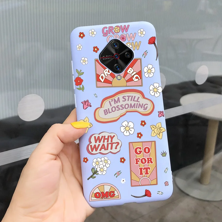 Cute Dinosaur Unicorn Case For Vivo V17 Cover Matte Fundas For Vivo S1 Pro 1920 Y9S X50 Lite Bumper Soft Coque For VivoV17 Cases
