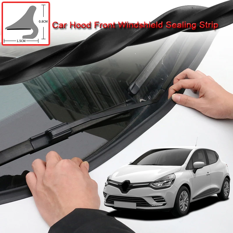 

For Renault Clio 2014-2020 DIY Car Seal Strip Windshied Spoiler Filler Protect Edge Weatherstrip Strips Sticker Car Accessories