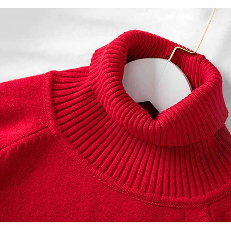 2022 High Quality New Long Sleeve Knit Sweater Women\'s Top Autumn Winter Loose Turtleneck Bottoming Shirt Casual Pullovers KW368