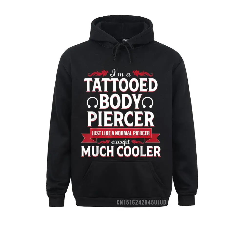 Dermal Piercing Funny Tattooed Body Piercer Gift Pullover Pullover Chinese Style Hoodies Funny Young Sweatshirts