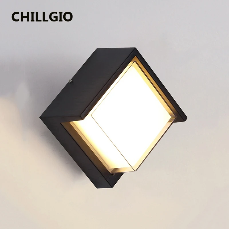 

CHILLGIO Outdoor Waterproof Wall Lamps Vintage Holiday Villa Home Decoartive Lights Garden Aluminum Acrylic Indoor Lighting Home