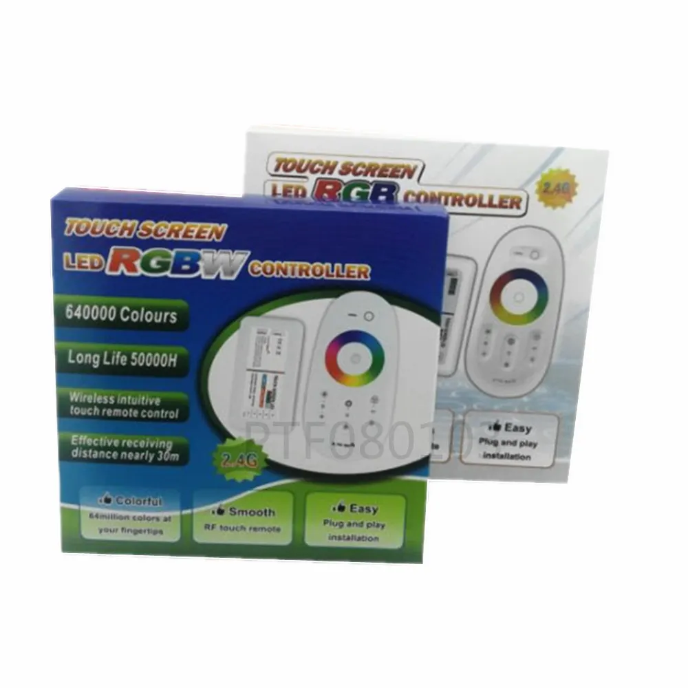 Touch Screen LED RGB / RGBW Controller 2.4G Wireless DC12-24V Touch RF Remote Control For RGB /RGBW LED Strip