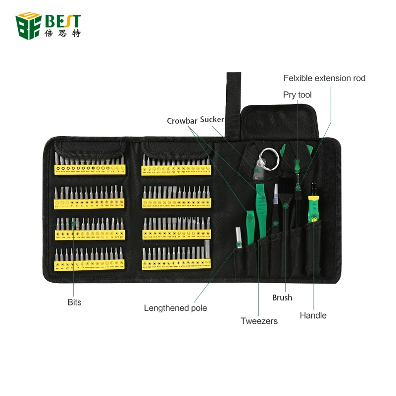 126 In 1 Precision ไขควงชุดแม่เหล็ก Pentalobe Phillips Torx Bits สำหรับ iPhone iPad แท็บเล็ตแล็ปท็อป PC กล้องซ่อมเครื่องมือ ki