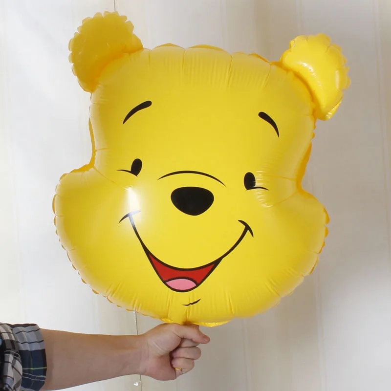 1Pcs Cartoon Pooh Theme Foil Balloons Party Decor Rotate Balloon Birthday Party Supplies For Kids Baby Shower Ballons Decor