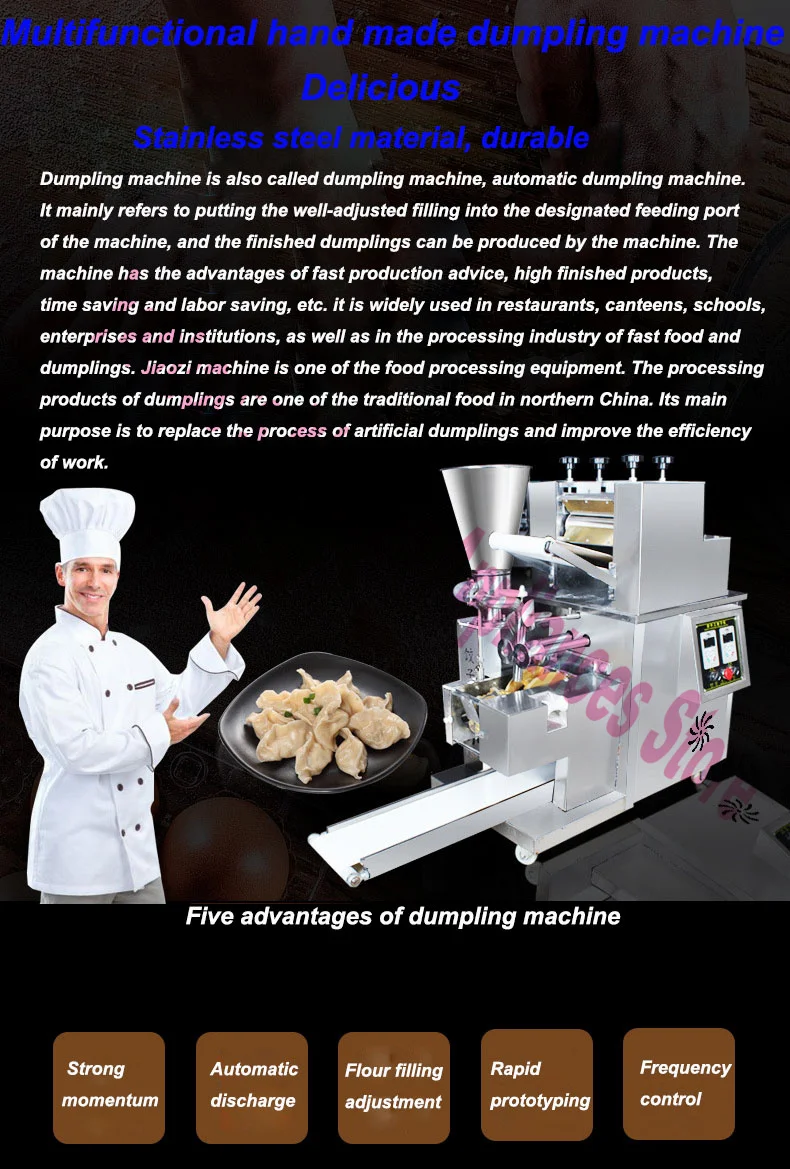 Machine à emballer automatique de boulettes, rouleau à ressort en acier inoxydable, fabricant de peau, différentes tailles, moule pour boulettes