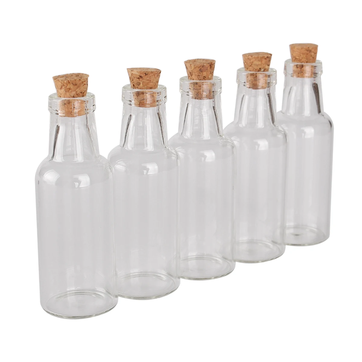 10pcs 12ml 22*60*7mm Clear Glass Jars Glass Bottles with Cork Stopper Glass Vials glass vessels Wishing bottles