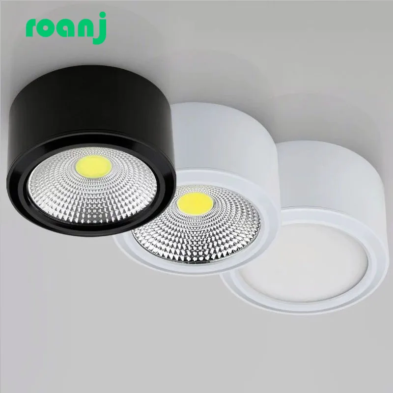 holofotes de led cob com iluminacao regulavel para teto 5w 7w 9w 12w 15w 18w 01