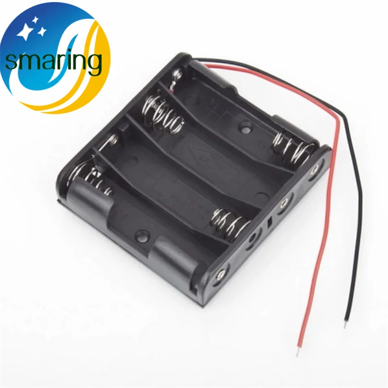 4 AA Battery Case Standard Slot Holder Case Battery Box for 4 Packs AA 2A Batteries Stack 6V diy rc toy robot