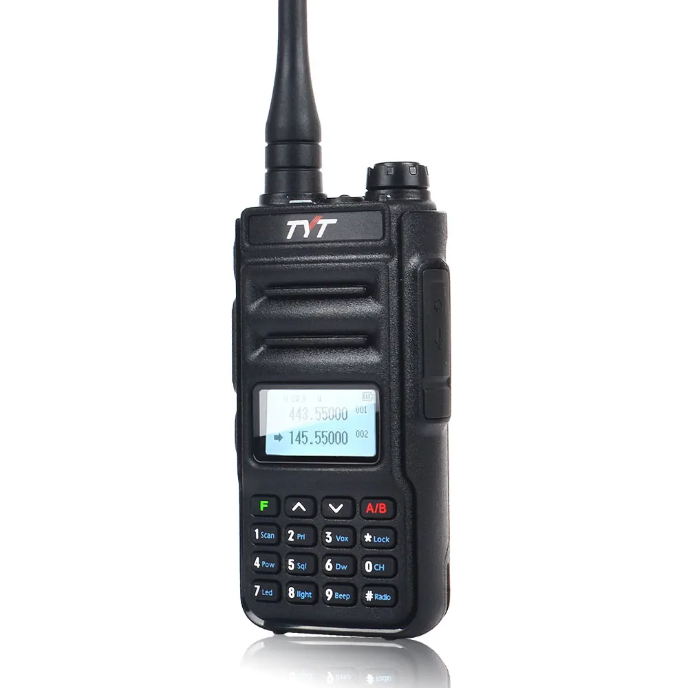 Rádio bidirecional portátil, walkie talkie, banda dupla, rádio fm, 136-174mhz e 400-480mhz, uhf/vhf