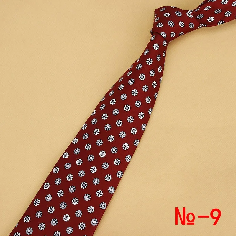 Neue Designs Klassische Seide Männer Tie Floral Plaid 9cm Rot Gedruckt Krawatte Gravata Krawatten für Männer Formal Wear Busines – Detail 10