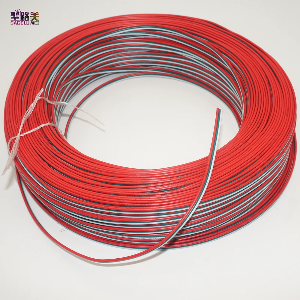 5m/10m/20m/50 meters 3pin extended cable 22 AWG led strip wire extend connector tinned Wire electronical wire connect prower