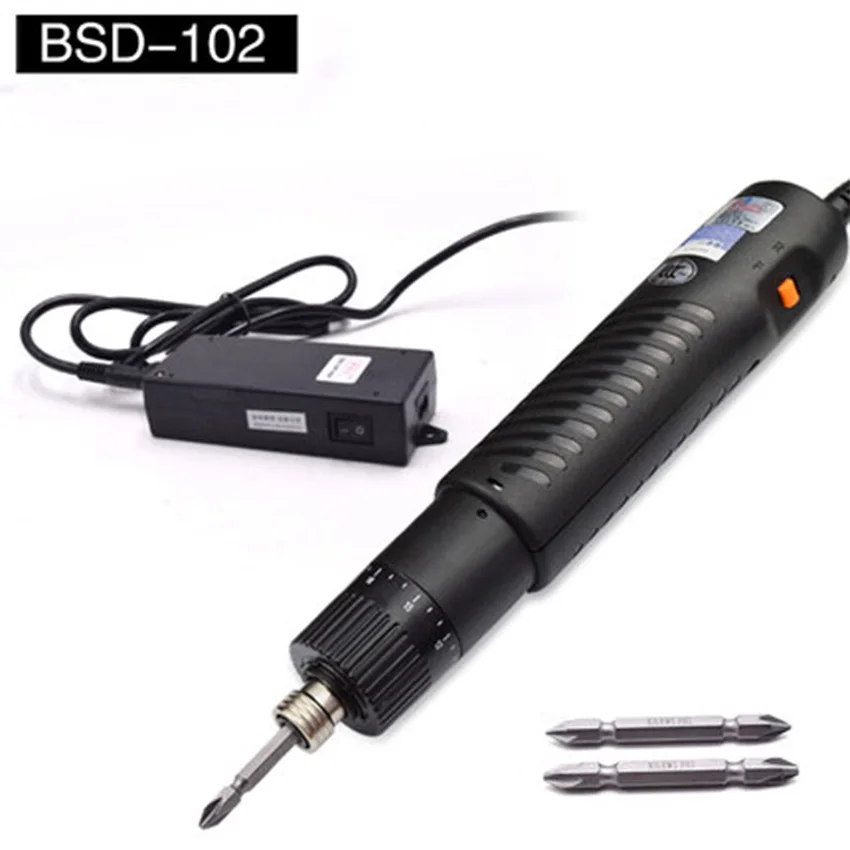 

Power Tools BSD-102 Straight Plug Type Electric Screwdriver, Adjustable Torque 4-35kgf.cm 220V 45W 1000r/min 6.35MM