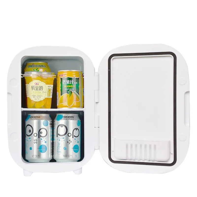 8L Office Food Drink Refrigeration Electric Dual Use Mini Car Fridge Portable Cooling and W DC12-24V/AC220V BX05