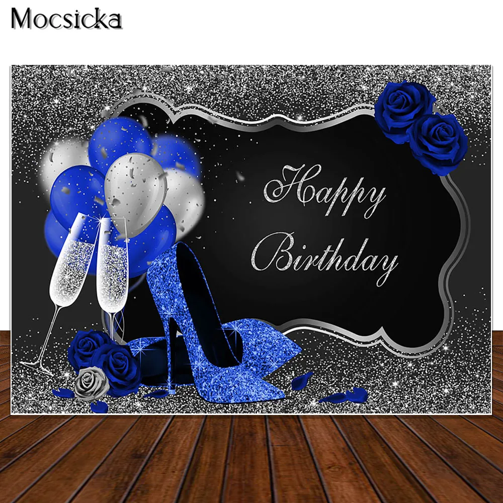 بريق الذهبي الوردي الذهب حفلة عيد ميلاد خلفية روز عالية الكعب الشمبانيا ديكور خلفية الكبار النساء حفلة عيد ميلاد راية