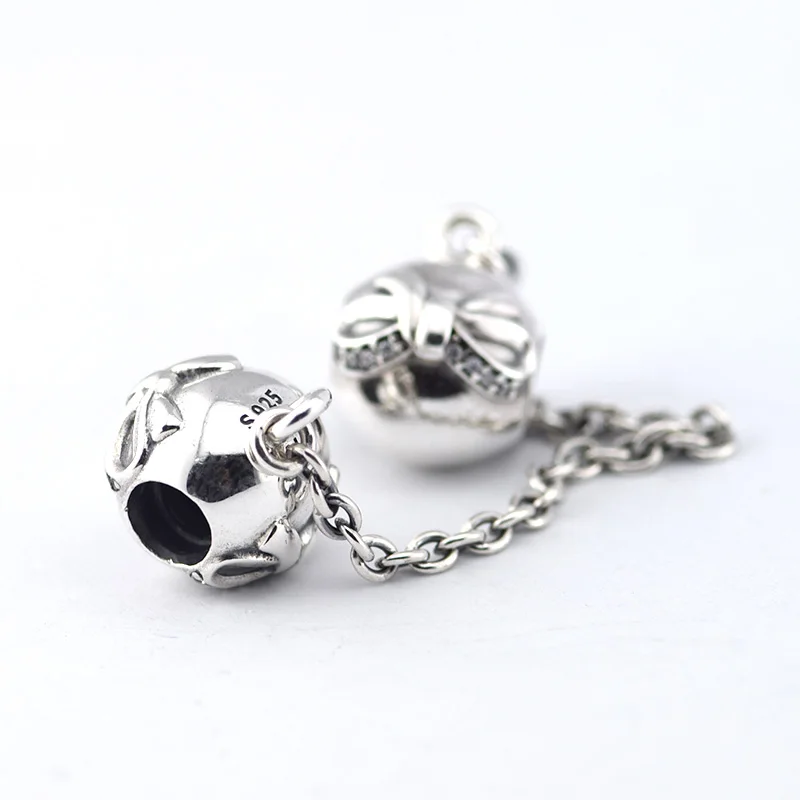 Sisters Female Gift Girlfriend New Year 2021 Safety Chain Clip DIY Silver 925 Crystal Beads Charms for Jewelry Making