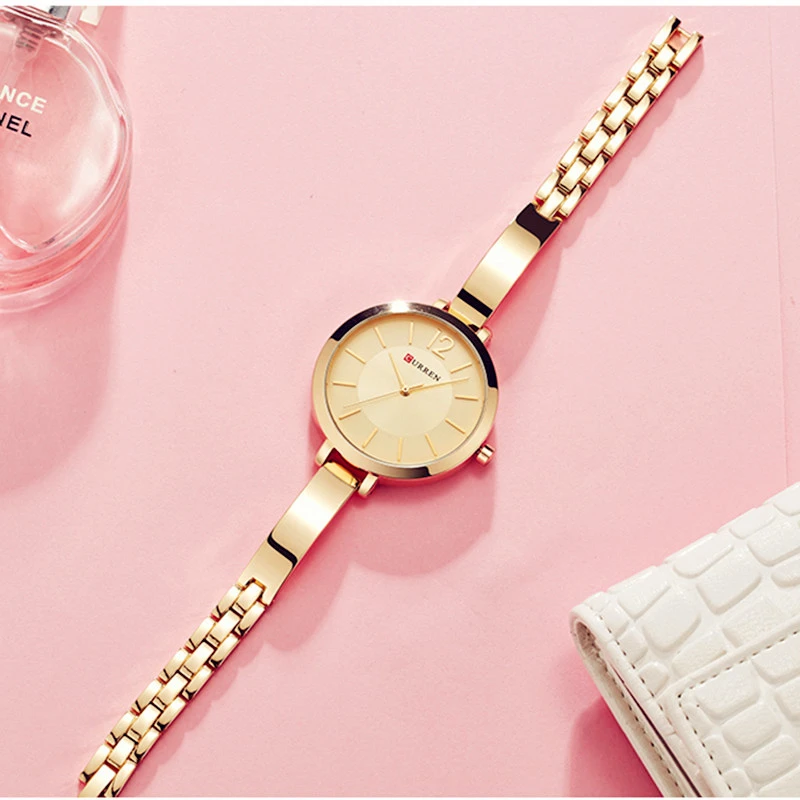 Women Watches Top Brand Luxury CURREN 9012 Quartz Women Watches Casual Fashion Ladies Wrist Watch Lady Clock relogio feminino