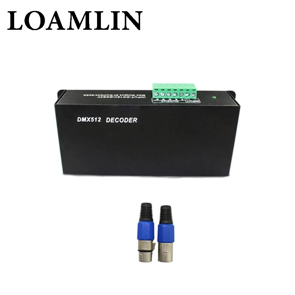 DMX512 Decoder LED Dimmer Driver RGBW Controller DMX-512 4 Channels Decoder Controller Dimmer For RGBW LED Strip