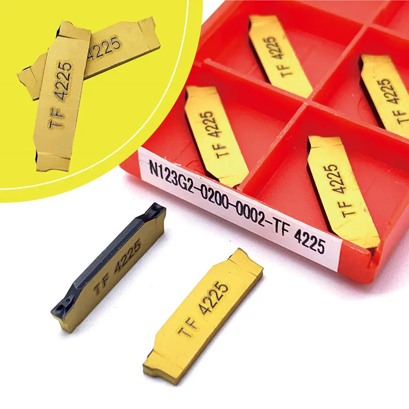 10 قطعة N123G2-0200-0002-TF 4225/N123G2-0200-0002-CR1125 كربيد آلة خرط تعمل بالتحكم الرقمي بواسطة الحاسوب شفرة قاطعة