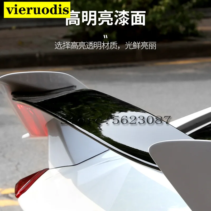 Type-R Style ABS Plastic Paint Color Rear Trunk Spoiler Fit For Honda Civic 2017 2018 2019