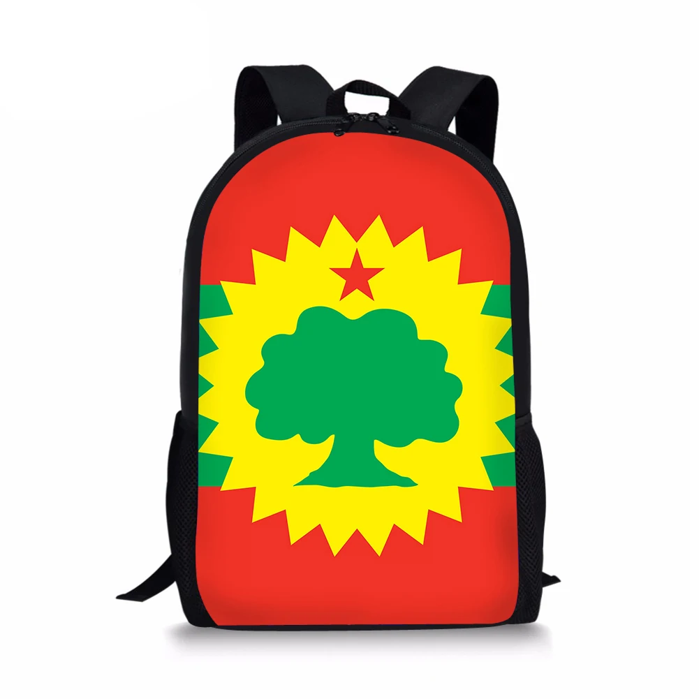 

Kids School Bags for Girls 2020 Flag Of The Oromo Pattern Children Backpacks Boys Schoolbag Students Bookbag