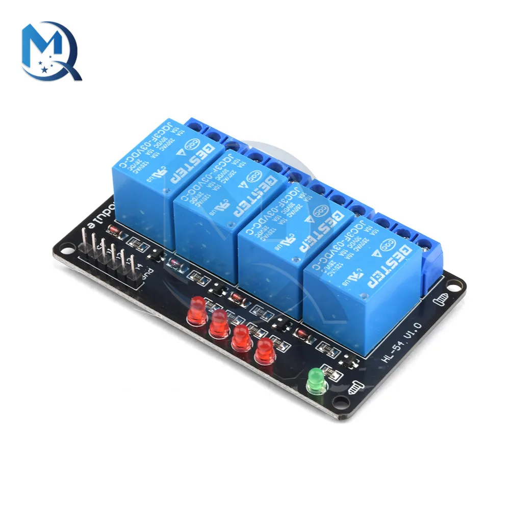 3V 1/2/4 Channel Relay Module 250V Max Low Level Trigger with  Indicator 8550 Triode Relay Board for Arduino