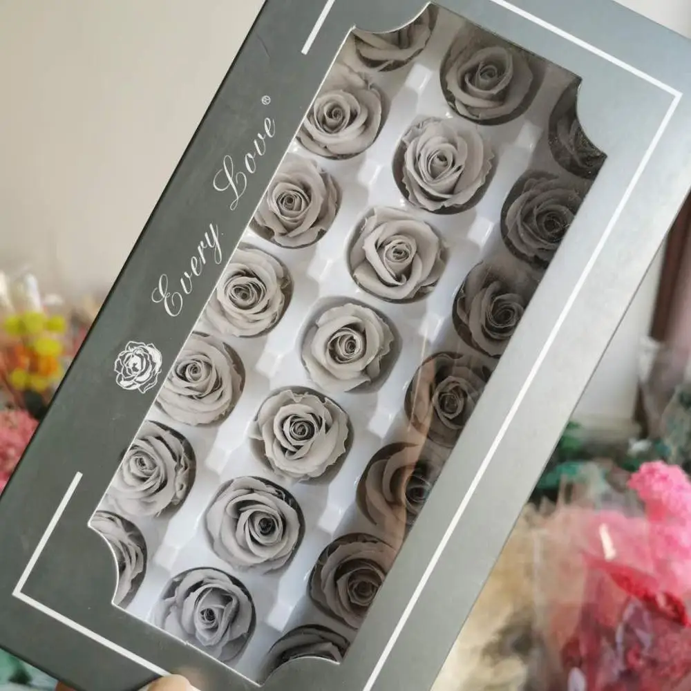 

2-3CM/21pcs,Grade A Preserved Rose flower gift box,Eternal Rose Heads for Wedding Party home Decoration,rose flower Gift Favor