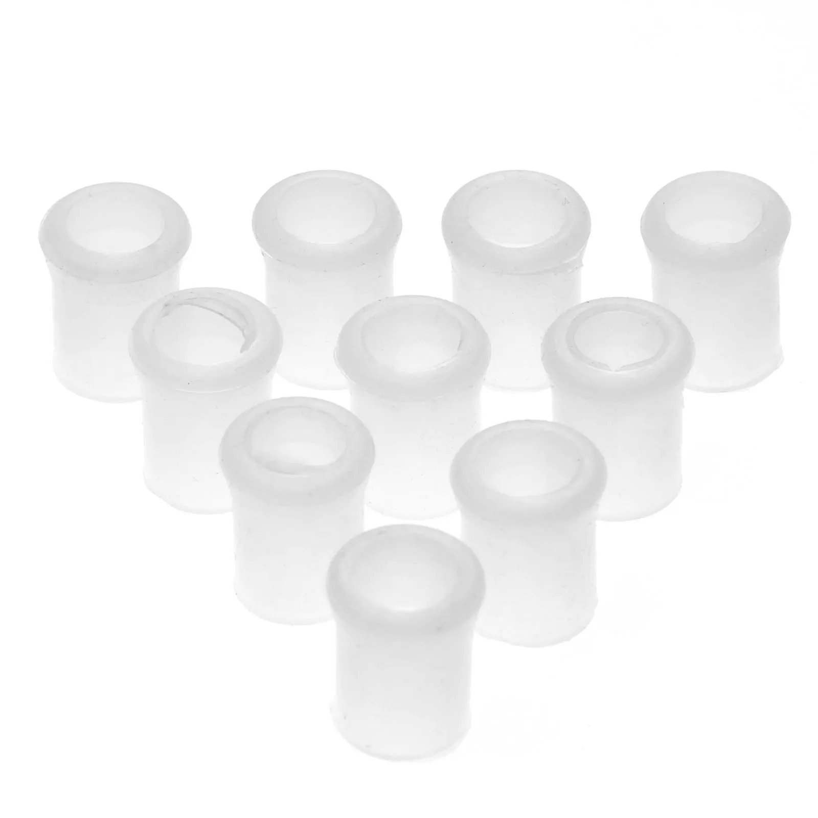 10pcs Rubber Smoking Pipe Holder Mouthpiece Herb Tobacco Smoking Pipe Soft Tip Grips Bites Smoke Accessories White Cigar Tools