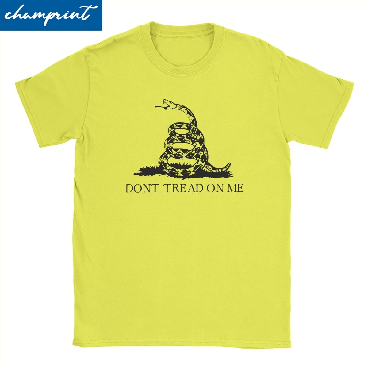 Don't Tread On Me T-Shirts for Men Women Rattle Snake Gadsden Flag Cotton Tees Crew Neck Short Sleeve T Shirt Adult Clothes