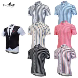 Moxilyn maglie da ciclismo da uomo Top Skinsuit abbigliamento da ciclismo Mountain Bike MTB Tie Shirt traspirante assorbimento del sudore ad asciugatura rapida